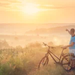 Plimbare cu bicicleta în natură