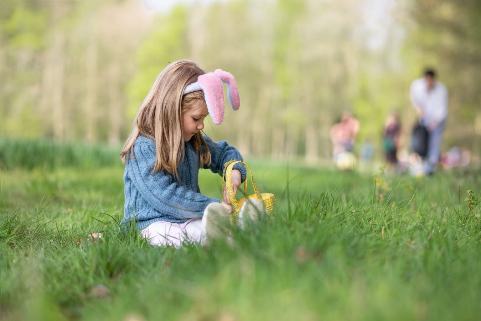 girl with bunny ears collects the eggs for easter 2026 01 06 08 57 41 utc